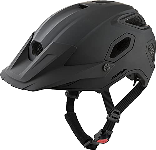 ALPINA CROOT MIPS - Leichter, Robuster & Optimal Belüfteter MIPS Enduro Fahrradhelm Mit Fliegennetz Für Erwachsene, black matt, 52-57 cm von ALPINA