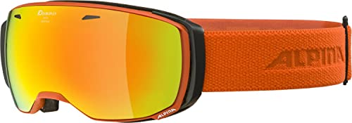 ALPINA ESTETICA Q-LITE - Verspiegelte, Kontrastverstärkende OTG Skibrille Mit 100% UV-Schutz Für Erwachsene, pumpkin matt, One Size ALPINA ESTETICA Q-LITE - Verspiegelte, Kontrastverstärkende OTG Skibrille Mit 100% UV-Schutz Für Erwachsene, pumpkin matt, One Size von ALPINA