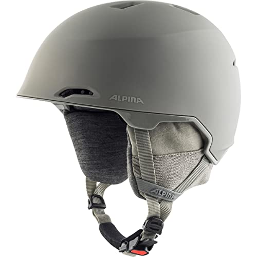 ALPINA GRAND LAVALAN - Nachhaltiger, Sicherer und Indiv. Anpassbarer Skihelm Mit Schafswolle Innenfutter Für Erwachsene, moon-grey matt, 57-61 cm von ALPINA