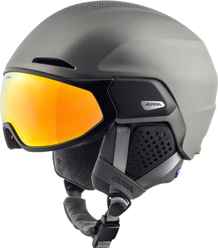 ALPINA Unisex - Erwachsene, ORO QV MIPS Skihelm, gunmetal matt, 51-55 cm von ALPINA