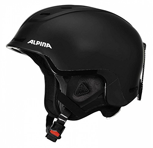 ALPINA Unisex - Erwachsene, SPINE Skihelm, black matt, 52-56 cm von ALPINA