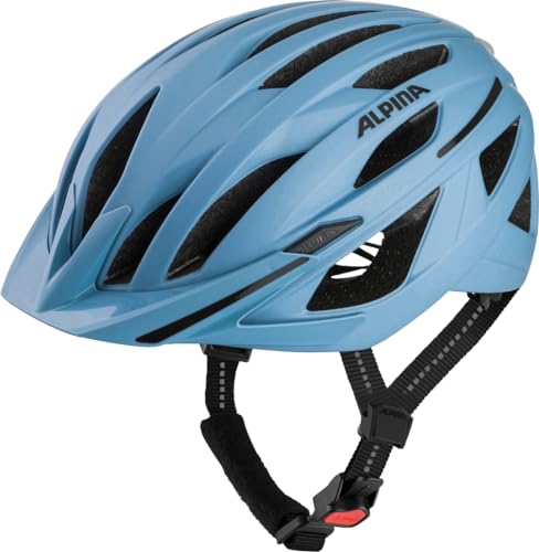 ALPINA Unisex – Erwachsene HAGA Fahrradhelm, Smoke-Blue matt, 51-56 von ALPINA