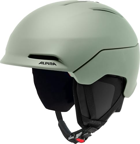 ALPINA Unisex – Erwachsene NAX Skihelm, Willow-Green matt, 51-55 von ALPINA