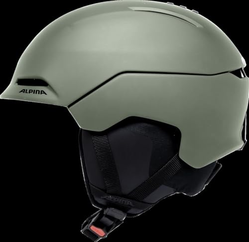 ALPINA Unisex – Erwachsene NAX Skihelm, Willow-Green matt, 55-59 von ALPINA