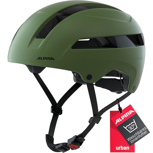 Alpina SOHO - Extrem Robuster, Leichter & Individuell Anpassbarer Urban Fahrradhelm Für Erwachsene, Olive matt, 59-61 cm Alpina SOHO - Extrem Robuster, Leichter & Individuell Anpassbarer Urban Fahrradhelm Für Erwachsene, Olive matt, 59-61 cm von ALPINA
