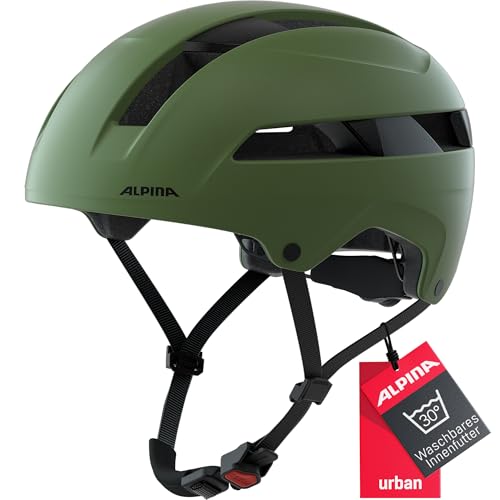 ALPINA Unisex – Erwachsene SOHO Fahrradhelm, Olive matt, 59-61 von ALPINA