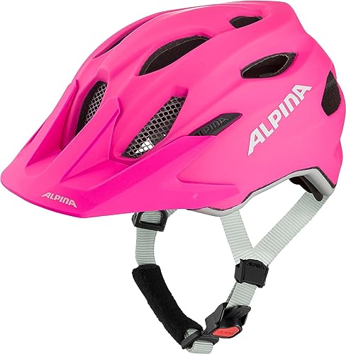 Alpina Carapax JR. - Leichter, Robuster & Sicherer Fahrradhelm Mit Fliegennetz & Optionalen LED-Licht Für Kinder, Shocking-pink matt, 51-56 cm Alpina Carapax JR. - Leichter, Robuster & Sicherer Fahrradhelm Mit Fliegennetz & Optionalen LED-Licht Für Kinder, Shocking-pink matt, 51-56 cm von ALPINA