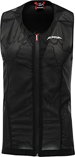 Alpina PROSHIELD JUNIOR Vest - Flexibler, Atmungsaktiver & Individuell Einstellbarer Rückenprotektor Für Kinder, Black, 128 von ALPINA