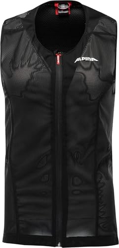 ALPINA PROSHIELD JUNIOR VEST - Flexibler, Atmungsaktiver & Individuell Einstellbarer Rückenprotektor Für Kinder, black, 164 von ALPINA