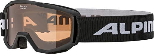 ALPINA PINEY - Beschlagfreie, Extrem Robuste & Bruchsichere Skibrille Mit 100% UV-Schutz Für Kinder, black, One Size ALPINA PINEY - Beschlagfreie, Extrem Robuste & Bruchsichere Skibrille Mit 100% UV-Schutz Für Kinder, black, One Size von ALPINA