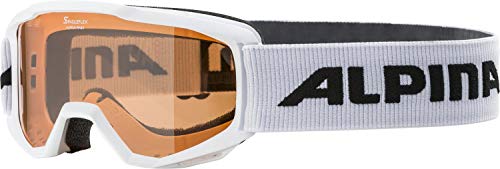 ALPINA PINEY - Beschlagfreie, Extrem Robuste & Bruchsichere Skibrille Mit 100% UV-Schutz Für Kinder, white, One Size ALPINA PINEY - Beschlagfreie, Extrem Robuste & Bruchsichere Skibrille Mit 100% UV-Schutz Für Kinder, white, One Size von ALPINA