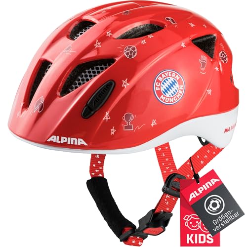 Alpina Kinder Leichter, Sicherer & Bruchfester FC Bayern Fahrradhelm mit Optionalen LED-Licht Für Kinder, FCB Gloss 45-49 cm Alpina Kinder Leichter, Sicherer & Bruchfester FC Bayern Fahrradhelm mit Optionalen LED-Licht Für Kinder, FCB Gloss 45-49 cm von ALPINA