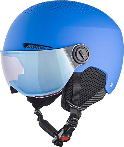ALPINA ZUPO Visor Q-LITE - Hochwertiger & Leichter Skihelm Mit Kontrastverstärkendem Visier Für Kinder, Blue matt, 54-58 cm ALPINA ZUPO Visor Q-LITE - Hochwertiger & Leichter Skihelm Mit Kontrastverstärkendem Visier Für Kinder, Blue matt, 54-58 cm von ALPINA