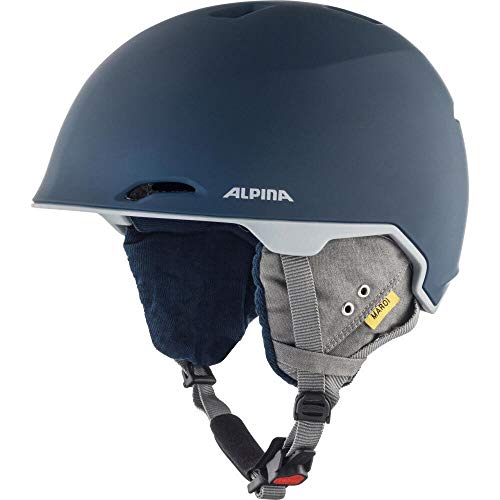 ALPINA MAROI - Sicherer, Bruchfester & Individuell Anpassbarer Skihelm Mit waschbarem Innenfutter Für Erwachsene, ink-grey matt, 53-57 cm von ALPINA