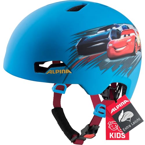 ALPINA Hackney - Leichter, Bruchfester & Optimal Klimatisierter Fahrradhelm für Kinder, Mit Nachrüstbarem LED für Gute Sichtbarkeit, Cars, M (51-56 cm) ALPINA Hackney - Leichter, Bruchfester & Optimal Klimatisierter Fahrradhelm für Kinder, Mit Nachrüstbarem LED für Gute Sichtbarkeit, Cars, M (51-56 cm) von ALPINA
