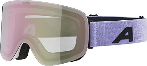 ALPINA PENKEN - Verspiegelte, Kontrastverstärkende & Polarisierte OTG Skibrille Mit 100% UV-Schutz Für Erwachsene, white-lilac matt, One Size ALPINA PENKEN - Verspiegelte, Kontrastverstärkende & Polarisierte OTG Skibrille Mit 100% UV-Schutz Für Erwachsene, white-lilac matt, One Size von ALPINA