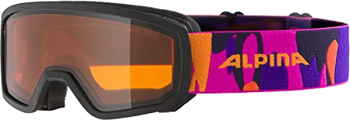 ALPINA PINEY - Beschlagfreie, Extrem Robuste & Bruchsichere Skibrille Mit 100% UV-Schutz Für Kinder, black-pink matt, One Size ALPINA PINEY - Beschlagfreie, Extrem Robuste & Bruchsichere Skibrille Mit 100% UV-Schutz Für Kinder, black-pink matt, One Size von ALPINA