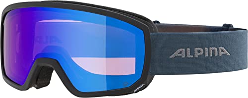 ALPINA SCARABEO S Q-LITE - Verspiegelte, Kontrastverstärkende OTG Skibrille Mit 100% UV-Schutz Für Erwachsene, black-dirtblue matt, One Size ALPINA SCARABEO S Q-LITE - Verspiegelte, Kontrastverstärkende OTG Skibrille Mit 100% UV-Schutz Für Erwachsene, black-dirtblue matt, One Size von ALPINA