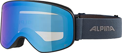 ALPINA SLOPE Q-LITE - Verspiegelte, Kontrastverstärkende OTG Skibrille Mit 100% UV-Schutz Für Erwachsene, black-dirtblue matt, One Size ALPINA SLOPE Q-LITE - Verspiegelte, Kontrastverstärkende OTG Skibrille Mit 100% UV-Schutz Für Erwachsene, black-dirtblue matt, One Size von ALPINA