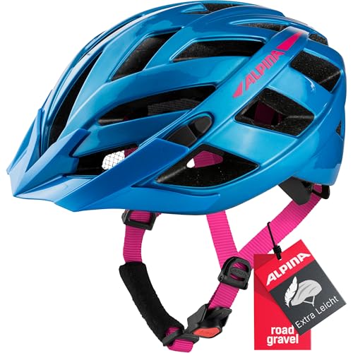Alpina PANOMA 2.0 - Optimal Anpassbarer, Belüfteter City & Touren Fahrradhelm Mit Fliegennetz & Nachrüstbarem LED Für Erwachsene, True Blue-pink Gloss, 56-59 cm Alpina PANOMA 2.0 - Optimal Anpassbarer, Belüfteter City & Touren Fahrradhelm Mit Fliegennetz & Nachrüstbarem LED Für Erwachsene, True Blue-pink Gloss, 56-59 cm von ALPINA