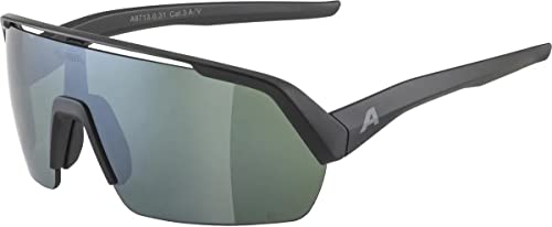 ALPINA Unisex - Erwachsene, TURBO HR Q-LITE Sportbrille, black matt/silver, One Size ALPINA Unisex - Erwachsene, TURBO HR Q-LITE Sportbrille, black matt/silver, One Size von ALPINA