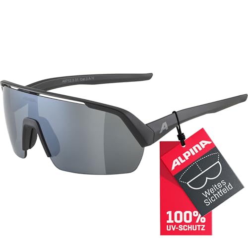 ALPINA Unisex - Erwachsene, TURBO HR Sportbrille, black matt/black, One Size ALPINA Unisex - Erwachsene, TURBO HR Sportbrille, black matt/black, One Size von ALPINA