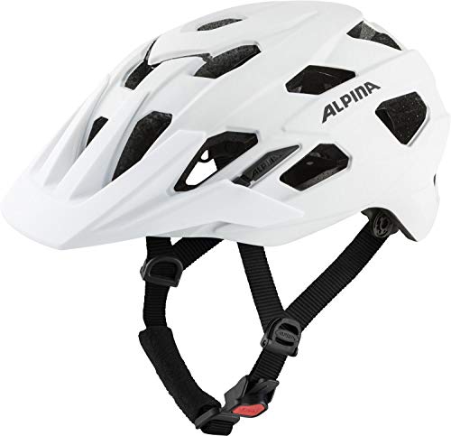 ALPINA ANZANA - Optimal Anpassbarer, Leichter & Sicherer Fahrradhelm Mit Fliegennetz & Nachrüstbarem LED Für Erwachsene, white matt, 52-57 cm von ALPINA