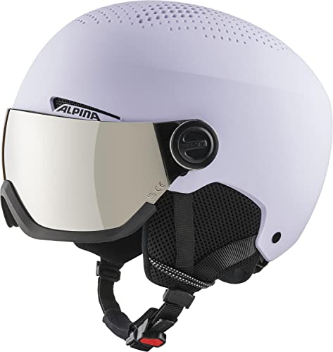 Alpina Unisex-Erwachsene ARBER Visor Q-LITE Skihelm, Lilac matt, 51-55 von ALPINA