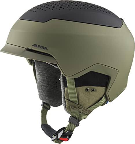 Alpina Unisex-Erwachsene GEMS Skihelm, Olive-Black matt, 51-55 von ALPINA