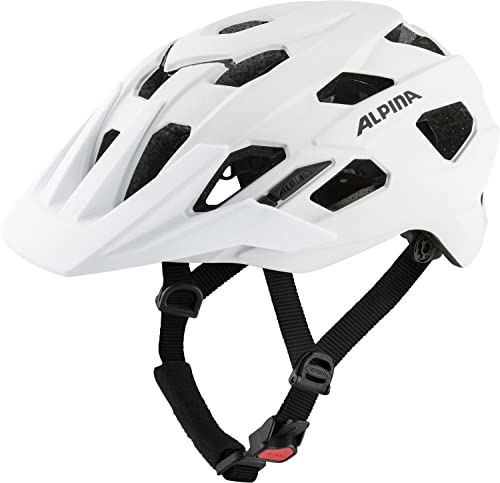 ALPINA PLOSE MIPS - Sicherer und Komfortabler MIPS Enduro & MTB Fahrradhelm Mit Antibakteriellen Polstern Für Erwachsene, white matt, 52-57 cm von ALPINA