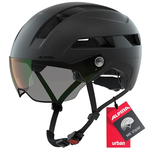Alpina Unisex-Erwachsene SOHO Visor V Fahrradhelm, Black Matt, 55-59 Alpina Unisex-Erwachsene SOHO Visor V Fahrradhelm, Black Matt, 55-59 von ALPINA