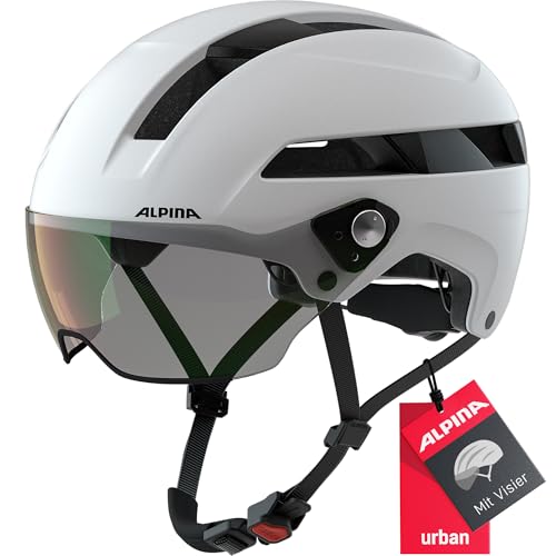 Alpina Unisex-Erwachsene SOHO Visor V Fahrradhelm, White Matt, 52-56 Alpina Unisex-Erwachsene SOHO Visor V Fahrradhelm, White Matt, 52-56 von ALPINA