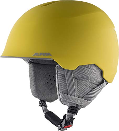 ALPINA MAROI JR - Sicherer, Bruchfester & Individuell Anpassbarer Skihelm Für Kinder, curry-grey matt, 51-54 cm von ALPINA