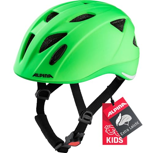 Alpina XIMO L.E. - Leichter, Sicherer & Bruchfester Fahrradhelm Mit Optionalen LED-Licht Für Kinder, Green matt, 47-51 cm Alpina XIMO L.E. - Leichter, Sicherer & Bruchfester Fahrradhelm Mit Optionalen LED-Licht Für Kinder, Green matt, 47-51 cm von ALPINA