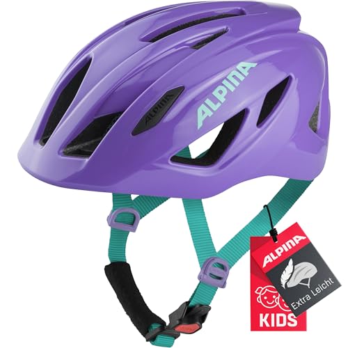 Alpina PICO - Leichter, Optimal Klimatisierter & Bruchfester Fahrradhelm mit Fliegennetz Für Kinder, optional mit Licht, Purple Gloss, 50-55 cm Alpina PICO - Leichter, Optimal Klimatisierter & Bruchfester Fahrradhelm mit Fliegennetz Für Kinder, optional mit Licht, Purple Gloss, 50-55 cm von ALPINA