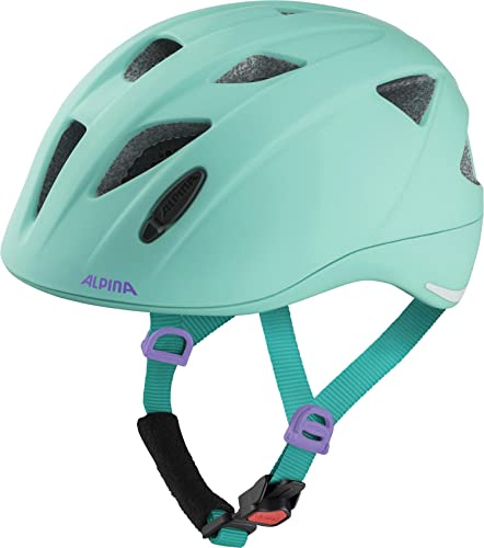 ALPINA XIMO L.E. - Leichter, Sicherer & Bruchfester Fahrradhelm Mit Optionalen LED-Licht Für Kinder, turqouise matt, 47-51 cm von ALPINA