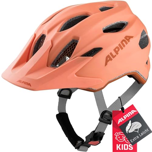 Alpina Carapax JR. - Leichter, Robuster & Sicherer Fahrradhelm Mit Fliegennetz & Optionalen LED-Licht Für Kinder, Peach matt, 51-56 cm Alpina Carapax JR. - Leichter, Robuster & Sicherer Fahrradhelm Mit Fliegennetz & Optionalen LED-Licht Für Kinder, Peach matt, 51-56 cm von ALPINA