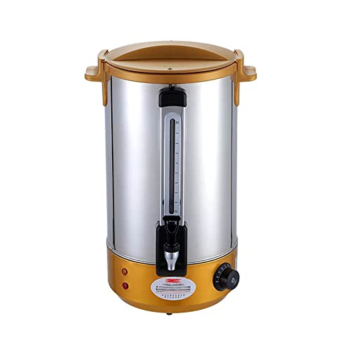 ALSJJDQ Isoliereimer, Warmwasserbereiter, Catering-Urne aus Edelstahl, 30~110 ℃, mit Druckmesser, für gewerbliche oder Bürozwecke,Gold-38L Purposiveness von ALSJJDQ