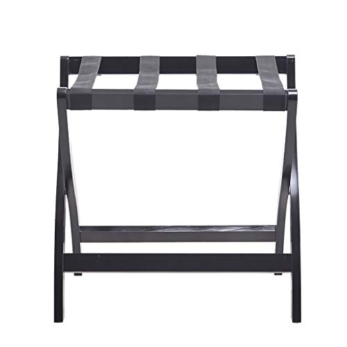 ALSJJDQ Lagerregal Robuster Faltbarer Gepäckständer Gepäckständer Hotelzimmer Holz Faltbarer Gepäckständer 60 X 40 X 60 cm/Schwarz Purposiveness von ALSJJDQ