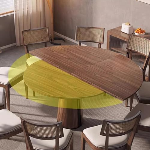 ALSJJDQ Nur klappbare runde Tischplatte, Event-Tischplatte aus massivem Holz, Catering-Bankett-Partytisch ohne Beine, Esszimmer-Kartentisch, umklappbar (200 cm (79 Zoll)) Purposiveness von ALSJJDQ