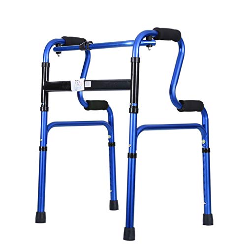 Mobility Walker Multifunktions-Gehhilfe, zusammenklappbar, leichter Aluminiumrahmen, ergonomische Griffe, höhenverstellbar, Gewicht: 180 kg (400 lb) Purposiveness von ALSJJDQ