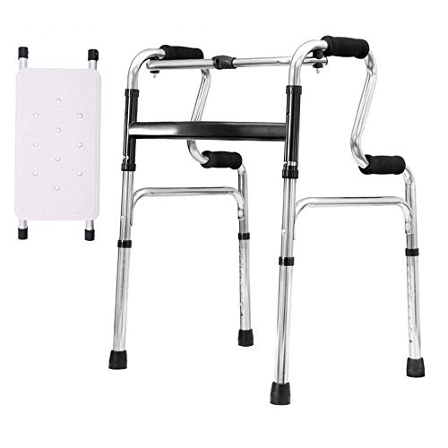 Mobility Walker Rollator Walker Walking Mobility Aid with Bath Plate Standard Walkers for Seniors Height Adjustable Lightweight Walking Frames Purposiveness von ALSJJDQ