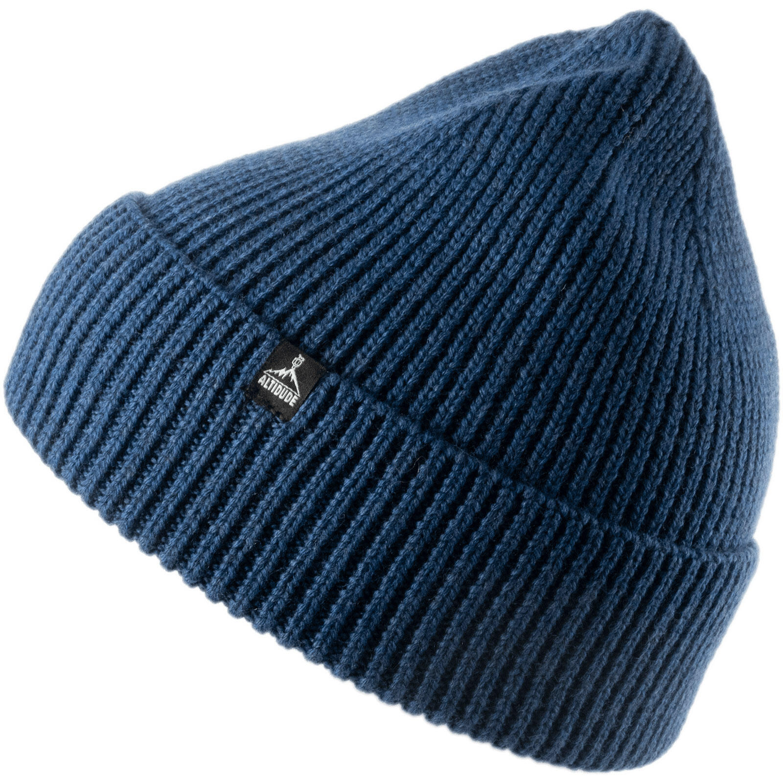 Winter Mütze Solid Ripp Strickmütze Unisex Beanie 100% Merino Wolle von ALTIDUDE