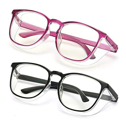ALWAYSUV 2er-Pack Schutzbrille Anti-Beschlag Blaulichtblockierende Brille für Damen Herren Schutzbrille UV400 Schutzbrille ALWAYSUV 2er-Pack Schutzbrille Anti-Beschlag Blaulichtblockierende Brille für Damen Herren Schutzbrille UV400 Schutzbrille von ALWAYSUV
