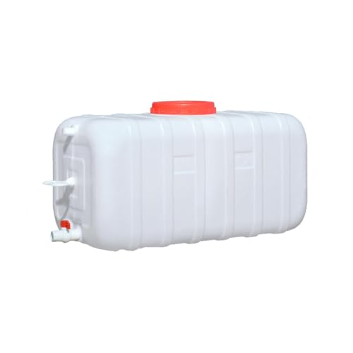 AMAZWI Wasserbehälter Lebensmittelqualität 45L/75L/100L/200L Wasserbehälter mit Wasserhahn Tragbarer Wasserspeicherkrug Perfekt for Outdoor-Camping, Wandern, Notfall(45L/11.88gal) von AMAZWI