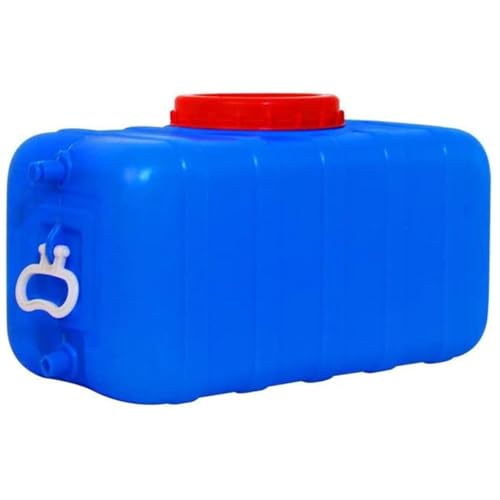 AMAZWI Wasserbehälter Tragbarer Wassertank, 25L/50L/100L/150L/200L Wasserspeichereimer mit Wasserhahn, Wandern, Picknick, Reisen Und Grillen, Outdoor-Reisewasserträger(Blue,25L) von AMAZWI