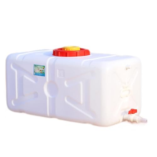 AMAZWI Wasserspeicher, tragbarer Wassertank mit Ventil, dicker Kunststoff, Auto-Wassertank, Outdoor-Wasserspeicherbehälter für Campingausflüge (150 l) von AMAZWI