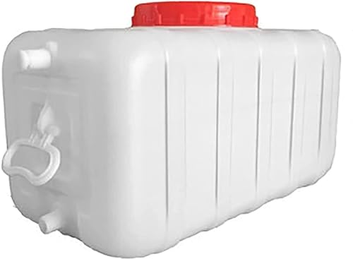 AMAZWI Wasserspeicher Großer Wassertank Wasserspeichereimer Wasserbehälter for Camping-, Heim- Und Autowaschmaschinen, Wasserfass Mit Wasserauslasszubehör(White,300L) von AMAZWI