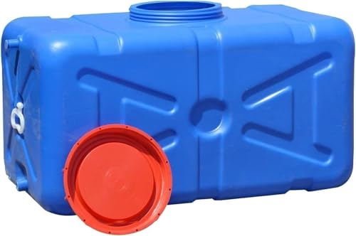 AMAZWI Wasserspeicher-Wasserbehälter mit Ventil Verdickter Tragbarer Haushaltswassertank for Camping, Wandern, Klettern, Reisen, Outdoor-Aktivitäten(50L) von AMAZWI