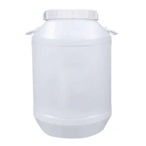 AMAZWI Wassertank 20L/30L/50L/60L Wassereimer Wasserspeicher Haushalt Wassertank Lebensmittelechtem Kunststoff Außenbereich Großer Runder Wassertank Fürs Camp(White,20L) von AMAZWI